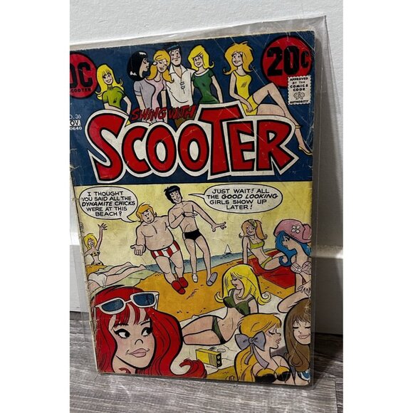 SWING with SCOOTER #36 DC Comic Book Paperback Nov 1972 - Picture 1 of 6